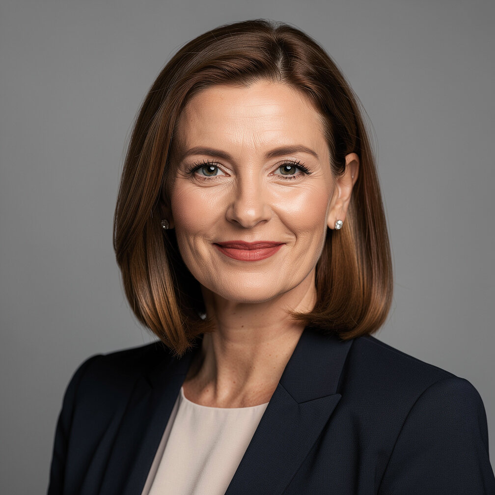 Portrait of a television news producer